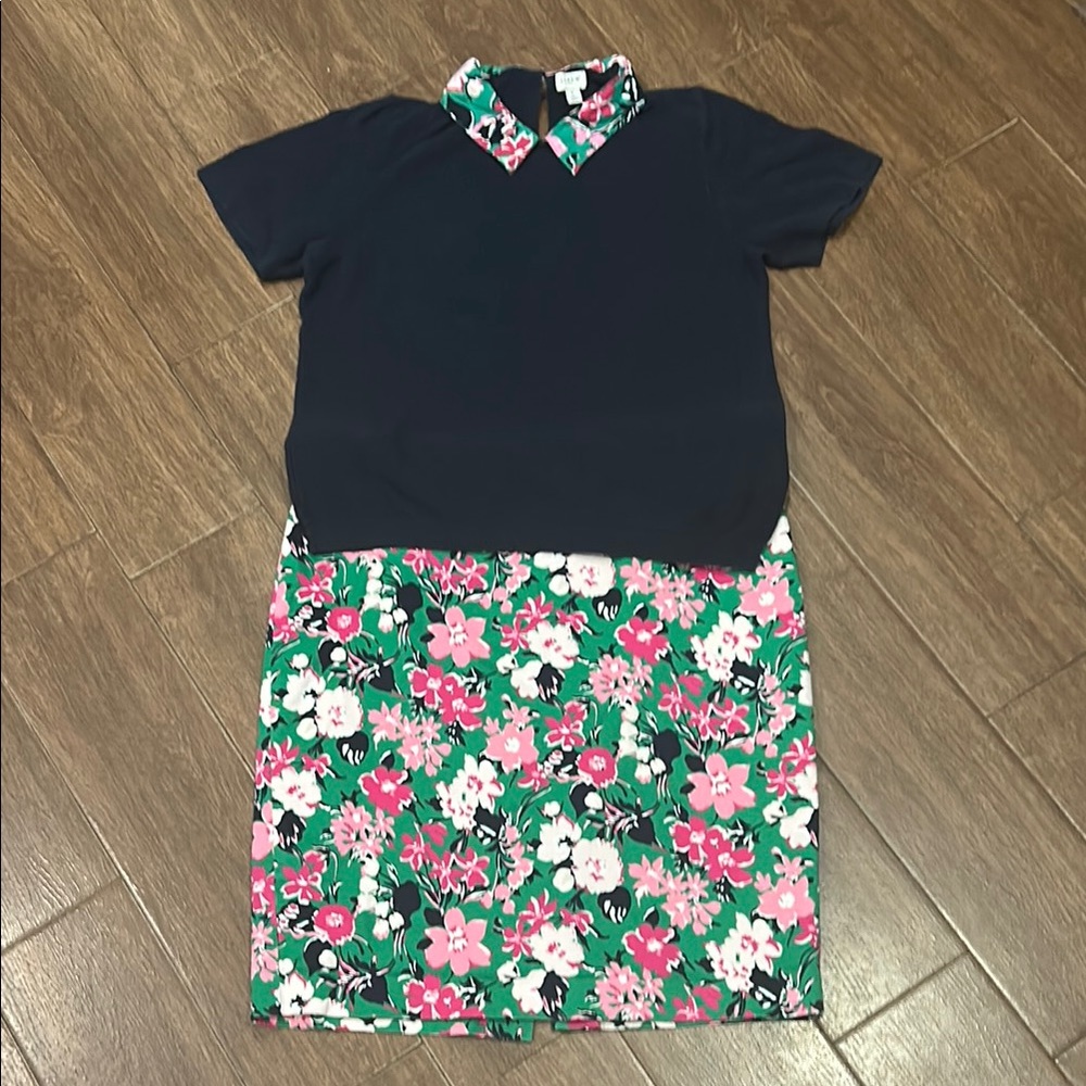 J. Crew Factory Matching Top & Skirt